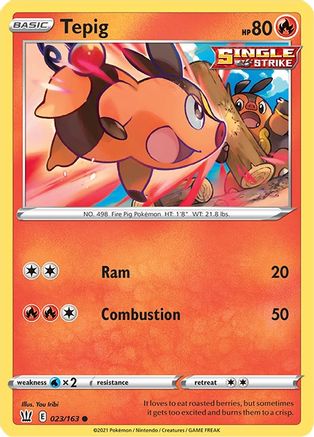 [PKM-C] Tepig (023/163) [Sword & Shield: Battle Styles]