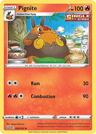 [PKM] Pignite (024/163) [Sword & Shield: Battle Styles]