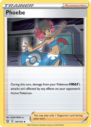 [PKM] Phoebe (130/163) [Sword & Shield: Battle Styles]