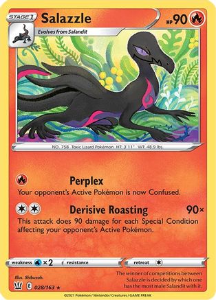[PKM-R] Salazzle (028/163) [Sword & Shield: Battle Styles]