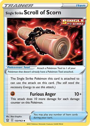 [PKM] Single Strike Scroll of Scorn (133/163) [Sword & Shield: Battle Styles]