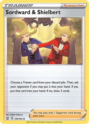 [PKM] Sordward & Shielbert (135/163) [Sword & Shield: Battle Styles]