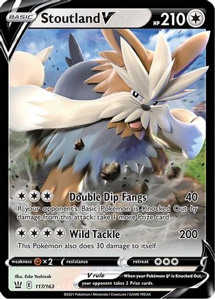 [PKM] Stoutland V (117/163) [Sword & Shield: Battle Styles]