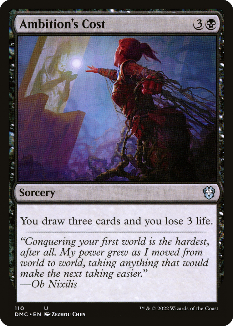 {C} Ambition's Cost [Dominaria United Commander][DMC 110]