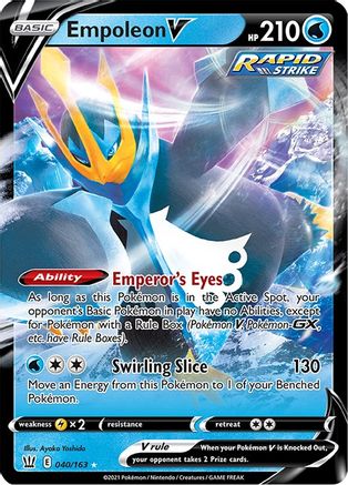 [PKM-R] Empoleon V (040/163) [Sword & Shield: Battle Styles]
