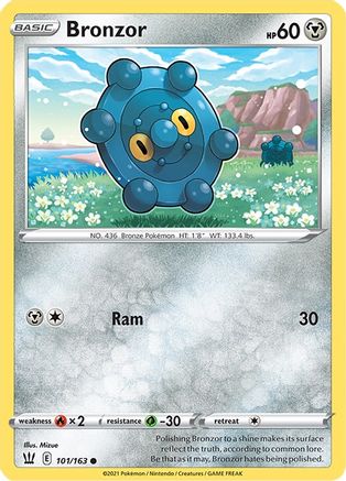 [PKM] Bronzor (101/163) [Sword & Shield: Battle Styles]