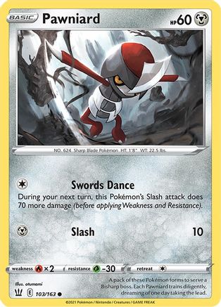 [PKM-C] Pawniard (103/163) [Sword & Shield: Battle Styles]