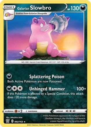 [PKM] Galarian Slowbro (092/163) [Sword & Shield: Battle Styles]