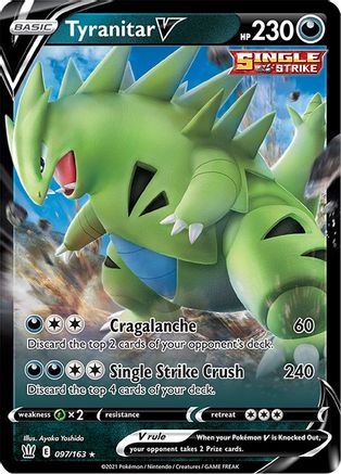[PKM] Tyranitar V (097/163) [Sword & Shield: Battle Styles]