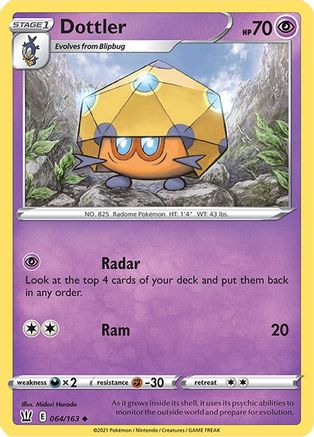 [PKM-C] Dottler (064/163) [Sword & Shield: Battle Styles]