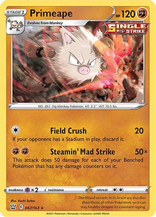 [PKM] Primeape (067/163) [Sword & Shield: Battle Styles]