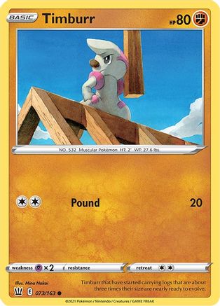[PKM-C] Timburr (073/163) [Sword & Shield: Battle Styles]