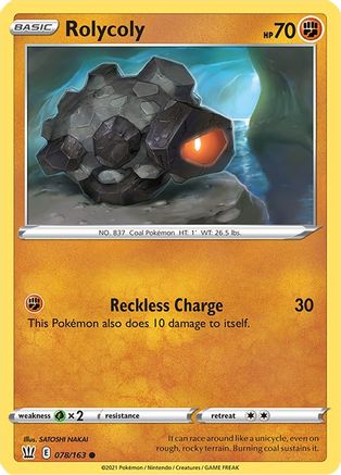 [PKM] Rolycoly (078/163) [Sword & Shield: Battle Styles]