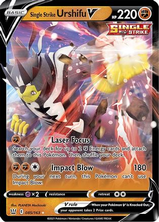 [PKM] Single Strike Urshifu V (085/163) [Sword & Shield: Battle Styles]