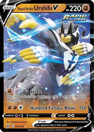 [PKM-R] Rapid Strike Urshifu V (087/163) [Sword & Shield: Battle Styles]