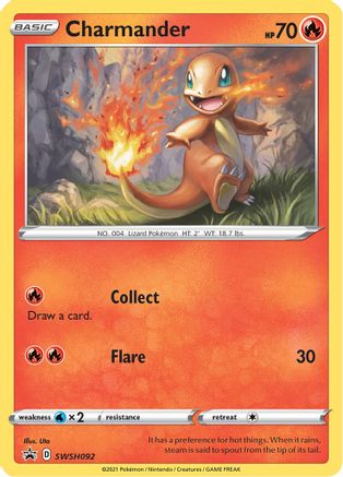 [PKM-R] Charmander (SWSH092) [Sword & Shield: Black Star Promos]