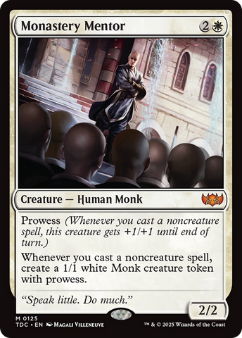 {R} Monastery Mentor [Tarkir: Dragonstorm Commander][TDC 125]