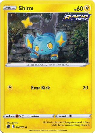 [PKM] Shinx (046/163) (Cosmos Holo) [Sword & Shield: Battle Styles]