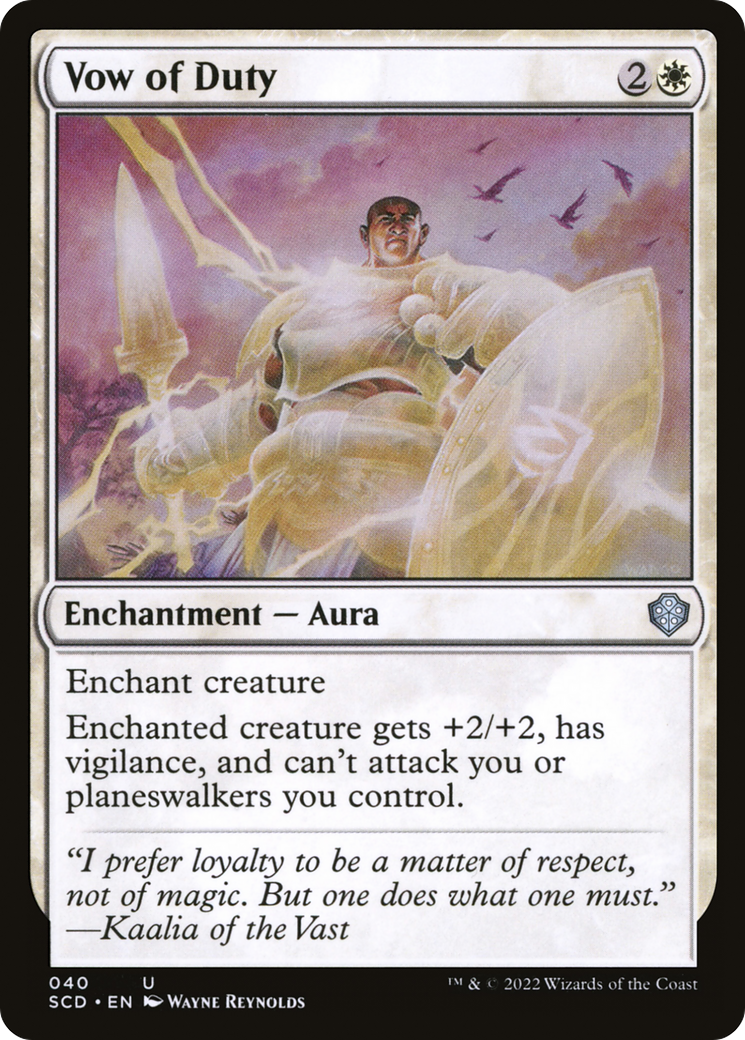 {C} Vow of Duty [Starter Commander Decks][SCD 040]