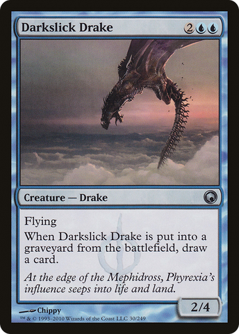 {C} Darkslick Drake [Scars of Mirrodin][SOM 030]