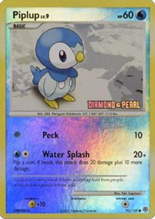 [PKM] Piplup (93/130) (Diamond and Pearl) [Burger King Promos: 2008 Collection]