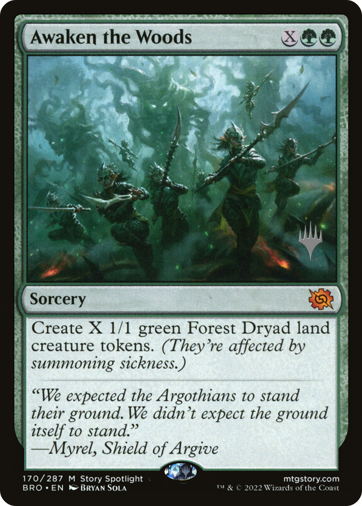 {R} Awaken the Woods [The Brothers' War: Promo Pack][PP BRO 170]