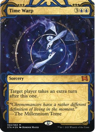 {R} Time Warp (Foil Etched) [Strixhaven: School of Mages Mystical Archive][ET STA 022]