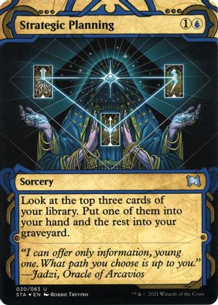 {C} Strategic Planning (Foil Etched) [Strixhaven: School of Mages Mystical Archive][ET STA 020]