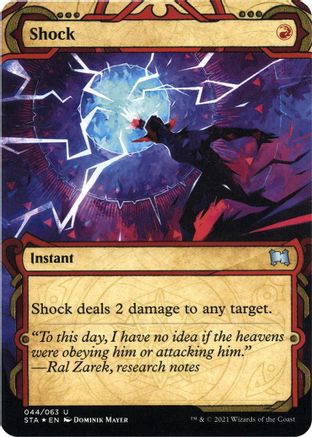 {C} Shock (Foil Etched) [Strixhaven: School of Mages Mystical Archive][ET STA 044]