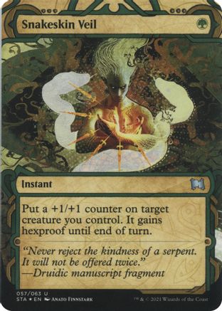 {C} Snakeskin Veil (Foil Etched) [Strixhaven: School of Mages Mystical Archive][ET STA 057]