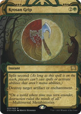 {R} Krosan Grip (Foil Etched) [Strixhaven: School of Mages Mystical Archive][ET STA 053]