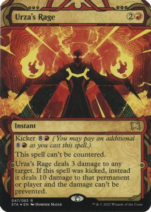 {R} Urza's Rage (Foil Etched) [Strixhaven: School of Mages Mystical Archive][ET STA 047]