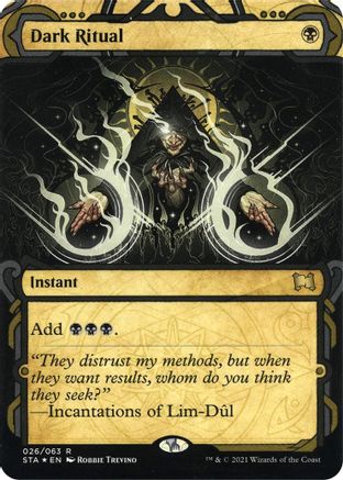 {R} Dark Ritual (Foil Etched) [Strixhaven: School of Mages Mystical Archive][ET STA 026]