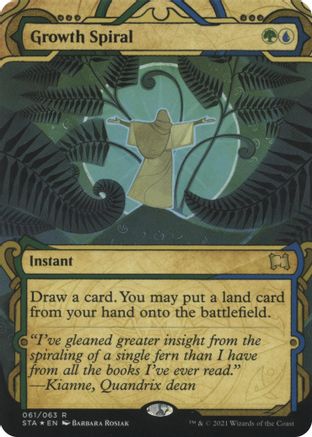 {R} Growth Spiral (Foil Etched) [Strixhaven: School of Mages Mystical Archive][ET STA 061]