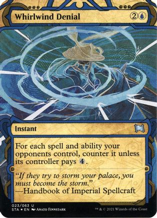 {C} Whirlwind Denial (Foil Etched) [Strixhaven: School of Mages Mystical Archive][ET STA 023]