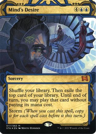{R} Mind's Desire (Foil Etched) [Strixhaven: School of Mages Mystical Archive][ET STA 017]
