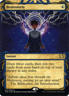 {R} Brainstorm (Foil Etched) [Strixhaven: School of Mages Mystical Archive][ET STA 013]