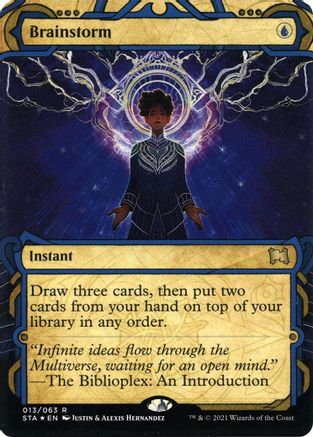 {R} Brainstorm (Foil Etched) [Strixhaven: School of Mages Mystical Archive][ET STA 013]