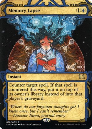 {R} Memory Lapse (Foil Etched) [Strixhaven: School of Mages Mystical Archive][ET STA 016]