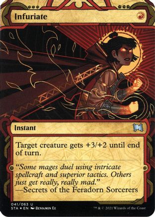 {C} Infuriate (Foil Etched) [Strixhaven: School of Mages Mystical Archive][ET STA 041]
