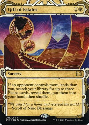 {R} Gift of Estates (Foil Etched) [Strixhaven: School of Mages Mystical Archive][ET STA 006]