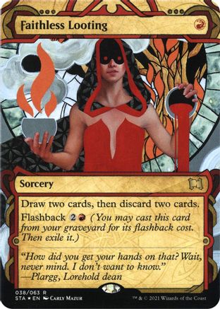 {R} Faithless Looting (Foil Etched) [Strixhaven: School of Mages Mystical Archive][ET STA 038]