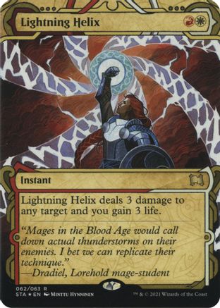 {R} Lightning Helix (Foil Etched) [Strixhaven: School of Mages Mystical Archive][ET STA 062]