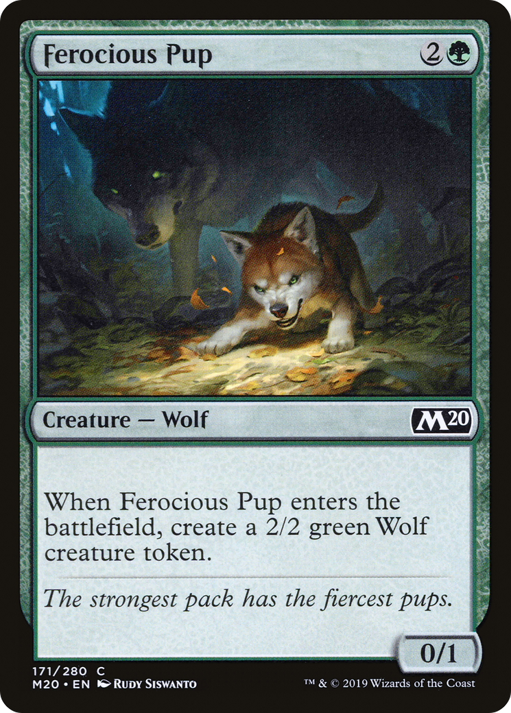 {C} Ferocious Pup [Core Set 2020][M20 171]