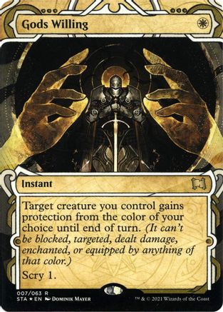 {R} Gods Willing (Foil Etched) [Strixhaven: School of Mages Mystical Archive][ET STA 007]