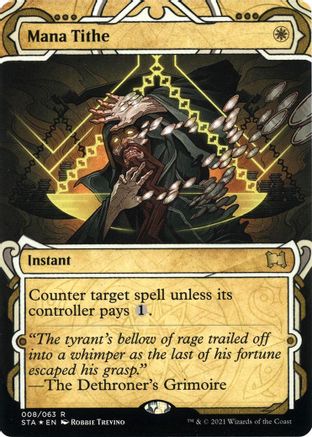 {R} Mana Tithe (Foil Etched) [Strixhaven: School of Mages Mystical Archive][ET STA 008]