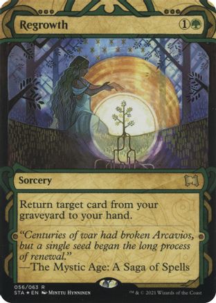 {R} Regrowth (Foil Etched) [Strixhaven: School of Mages Mystical Archive][ET STA 056]