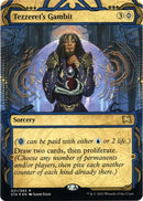 {R} Tezzeret's Gambit (Foil Etched) [Strixhaven: School of Mages Mystical Archive][ET STA 021]