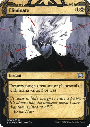 {C} Eliminate (Foil Etched) [Strixhaven: School of Mages Mystical Archive][ET STA 030]