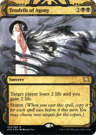 {R} Tendrils of Agony (Foil Etched) [Strixhaven: School of Mages Mystical Archive][ET STA 034]